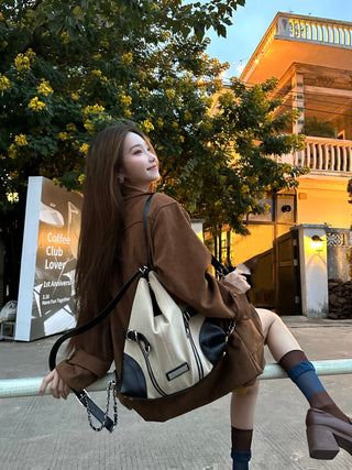 suede convertible bag
