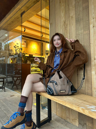 suede convertible bag