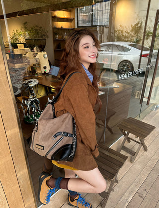 suede convertible bag