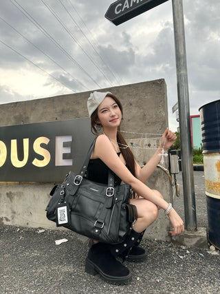 motorcycle crossbody tote