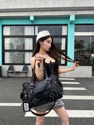 motorcycle crossbody tote