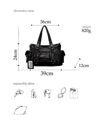 motorcycle crossbody tote