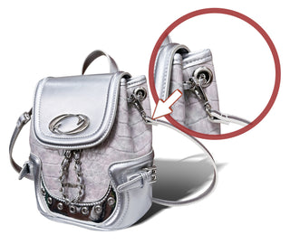 pink croc backpack