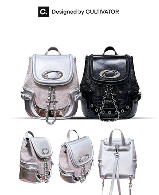 pink croc backpack