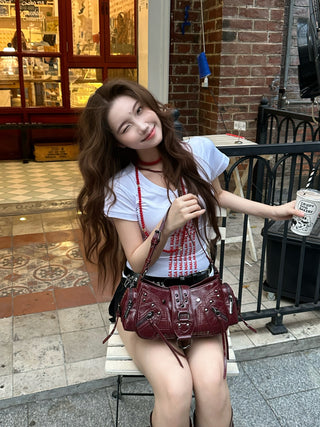 wax leather crossbody