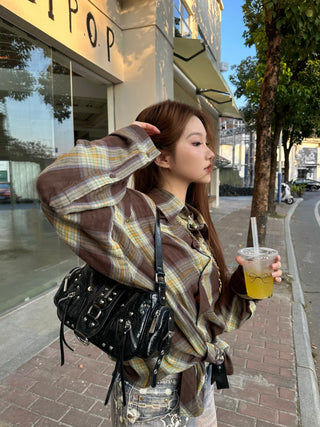 wax leather crossbody