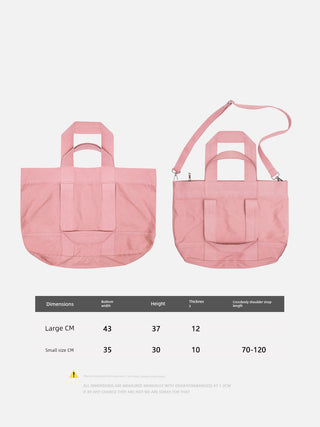 double canvas tote