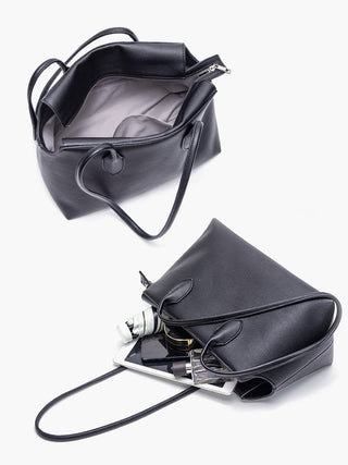 minimalist black tote