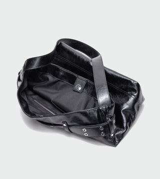wax leather tote