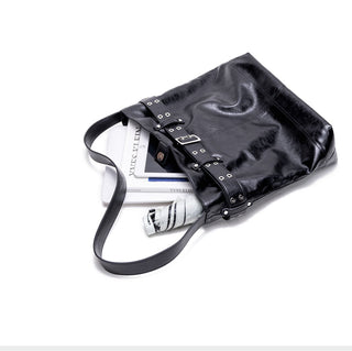 wax leather tote