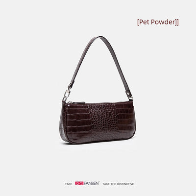 alligator baguette bag