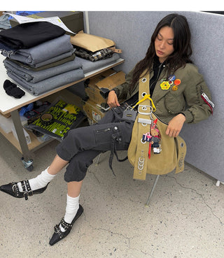 punk rivet tote