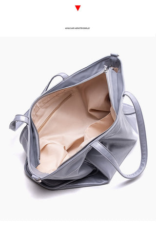 glossy wax tote