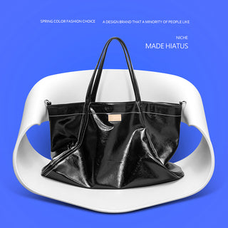 glossy wax tote