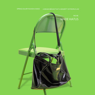 glossy wax tote