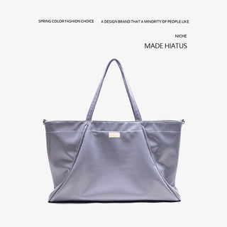 glossy wax tote
