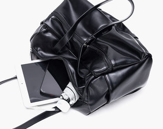 black pillow bag