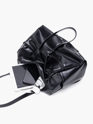 black pillow bag