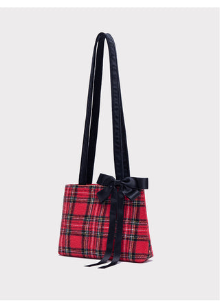 red bow tote