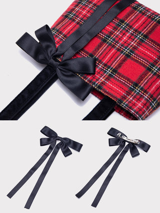 red bow tote