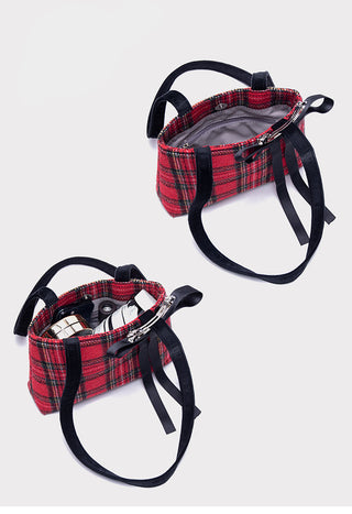 red bow tote