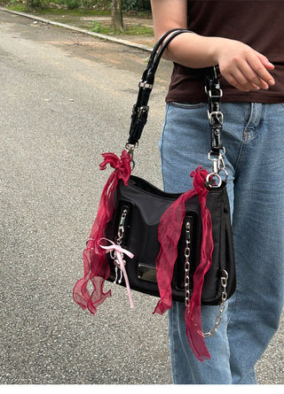 nylon chain tote