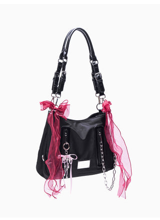 nylon chain tote