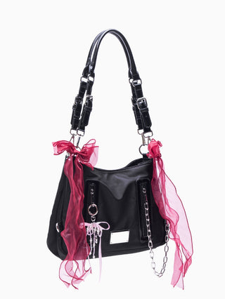 nylon chain tote