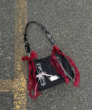 nylon chain tote