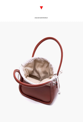 drawstring bucket bag