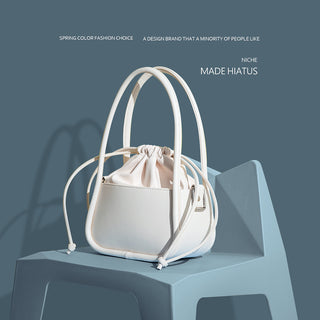 drawstring bucket bag