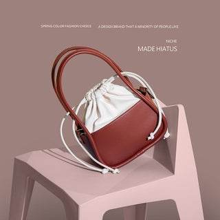 drawstring bucket bag