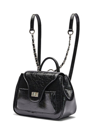 silver chain backpack