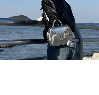 silver chain backpack