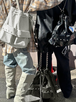 chain bucket bag