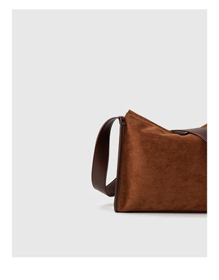 suede Boston bag