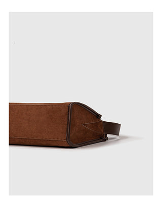 suede Boston bag