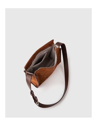 suede Boston bag