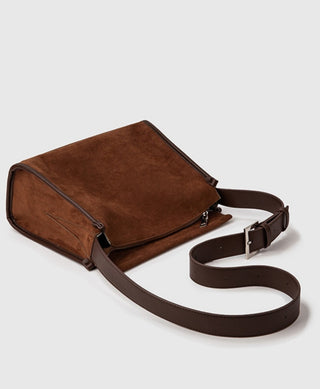 suede Boston bag