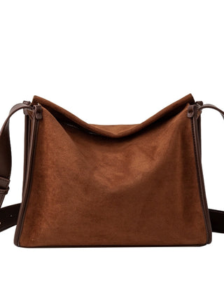suede Boston bag