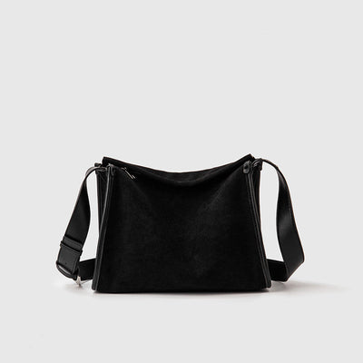 suede Boston bag