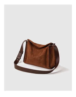 suede Boston bag