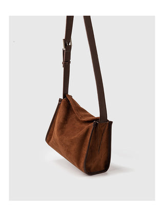 suede Boston bag