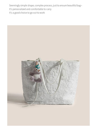 pleated class tote