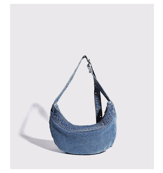 half-moon jean bag