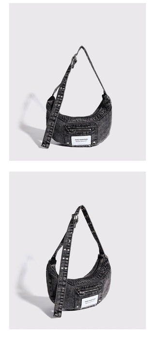 half-moon jean bag