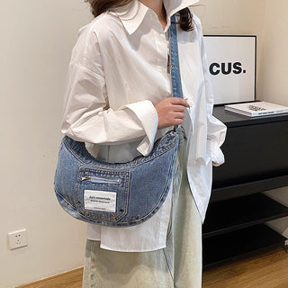 half-moon jean bag