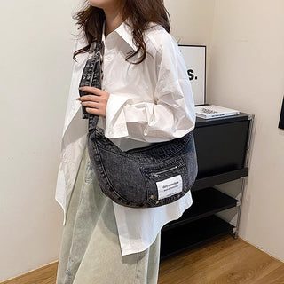 half-moon jean bag