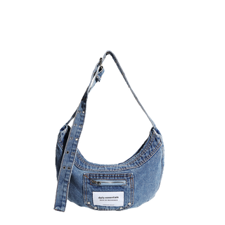 half-moon jean bag