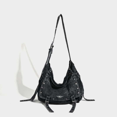 washed jean messenger